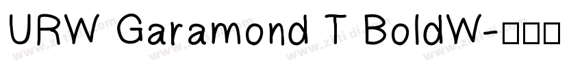 URW Garamond T BoldW字体转换